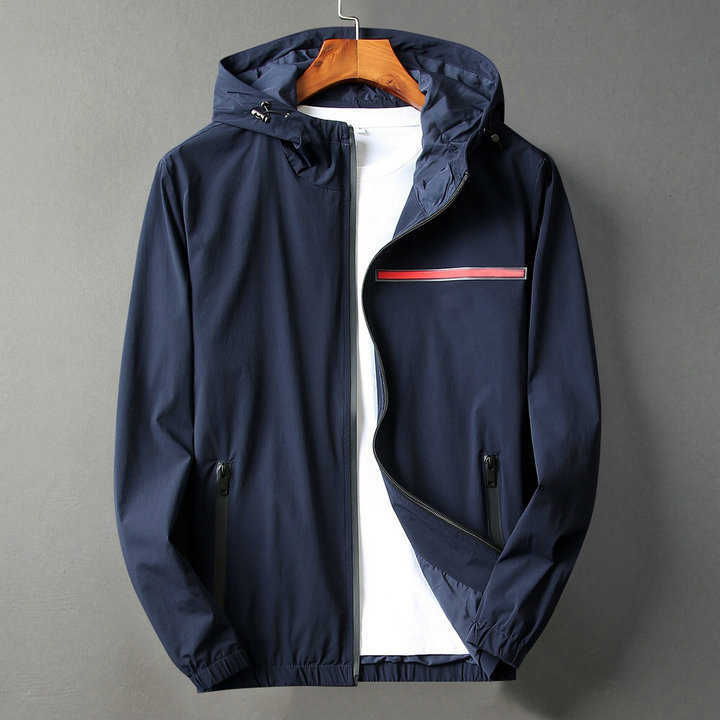 

20ss Mens jacket designe hoodies parka Spring and Autumn Coat Hooded Zipper Panelled Epaulet bomber motorcycle face north