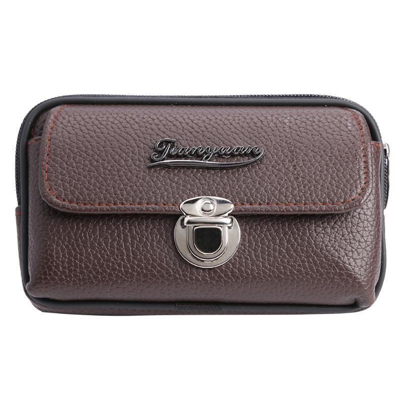 

Wallets Fashion Litchi Pattern Purse Men PU Leather Wallet Belt Bags Card Holder Male For With Coin Pock, Black