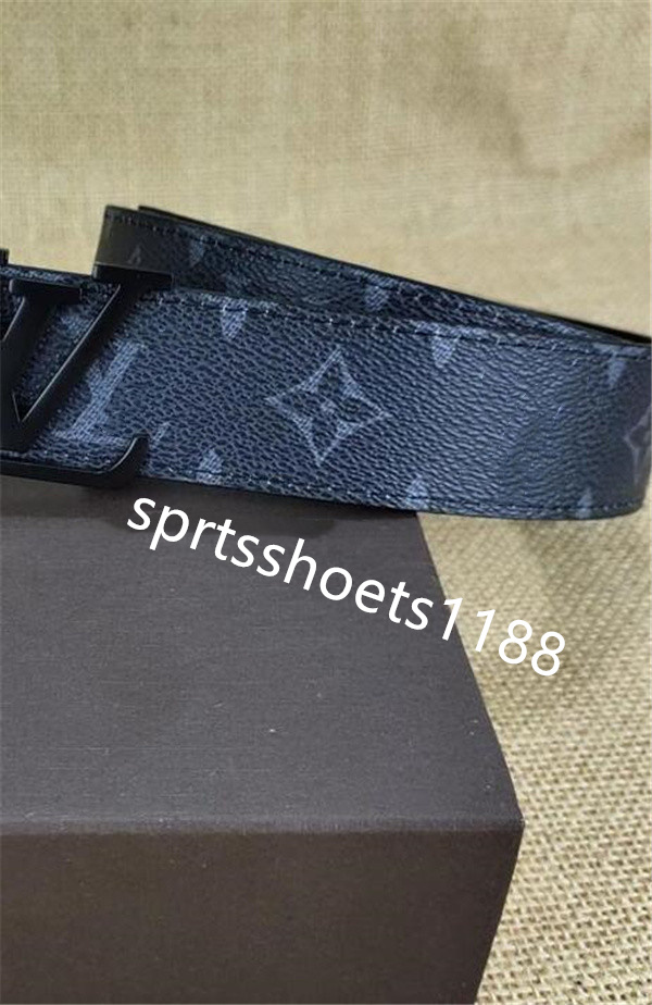 

Fashion top grade Custom leather belt Casual big gold Buckle Multicolor Business Men design Genuine Belts, With box