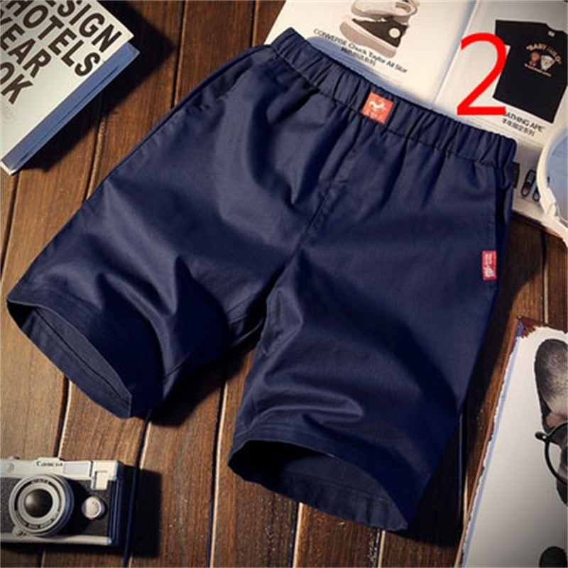 

2021 New Men's Shorts Tide Brand Wear Summer Loose Casual Sports Korean Version of the Trend Youth Beach Pants 1y5x