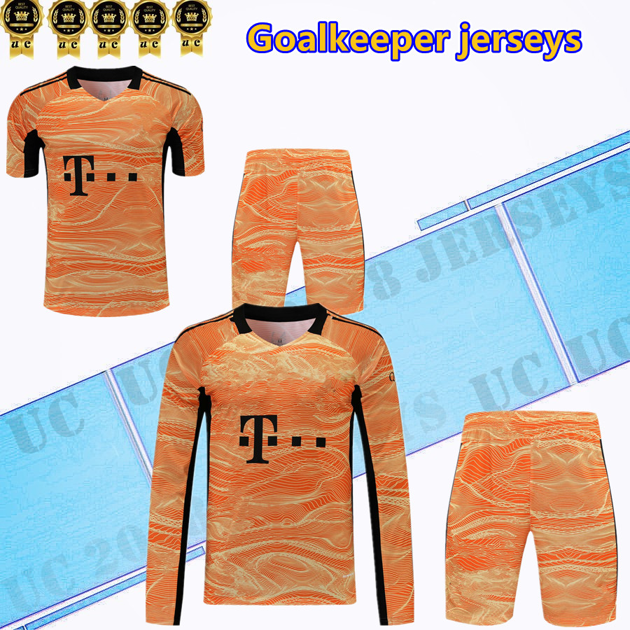 

21 22 Goalkeeper Full LEWANDOWSKI soccer jerseys maillot PAVARD DAJAKU 2021 2022 BA ern football shirt Men kits Camiseta, Grey
