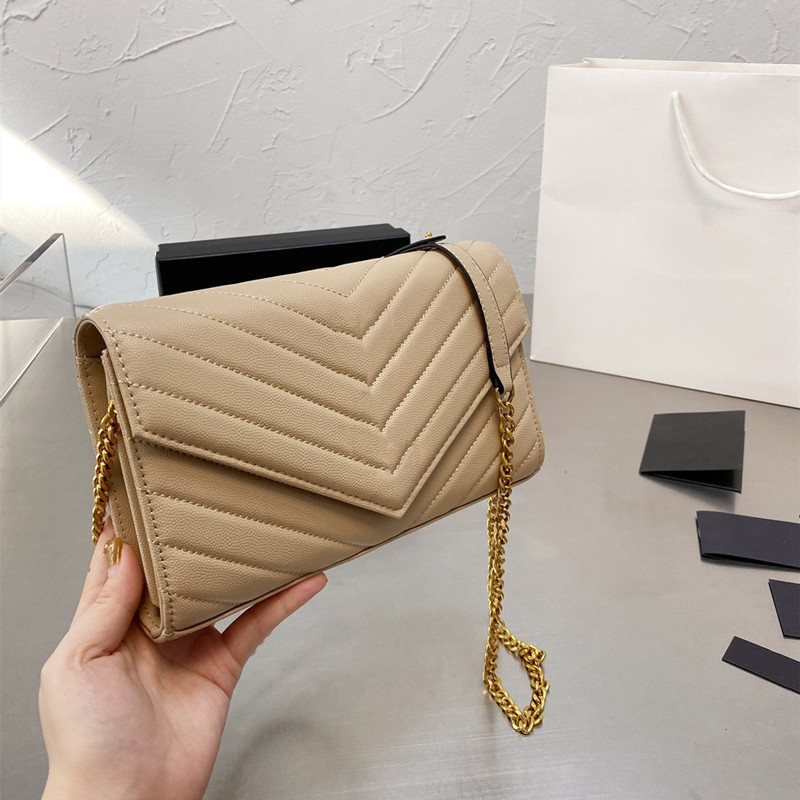 

Top quality Lady Crossbody Chain Bag Women Woc Shoulder Bags Fashion Cosmetic phone Pocket Clutch Tote Classical Handbags LOULOU Shopping purse 24CM, Gift