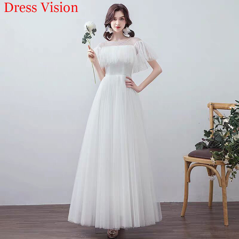 

2021 Lace O-neck Wedding Vestido Novia Mariee Robe De Soiree Bride to Be Snh6, Same as image