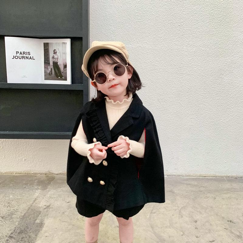

Clothing Sets Mihkalev 2021 Autumn Children Clothes Girl Fall Outfits Black Jacket+shorts 2pieces Kids Girls Child Tracksuit, Tops pants set
