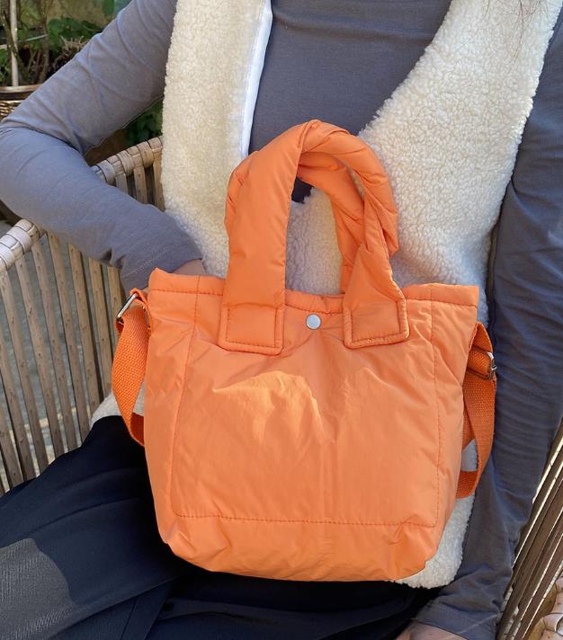 

2021 Autumn And Winter New Style Cotton Bag Single Shoulder Messenger Handbag Bag Female Mobile Phone Bbag Cute Small Bag, White