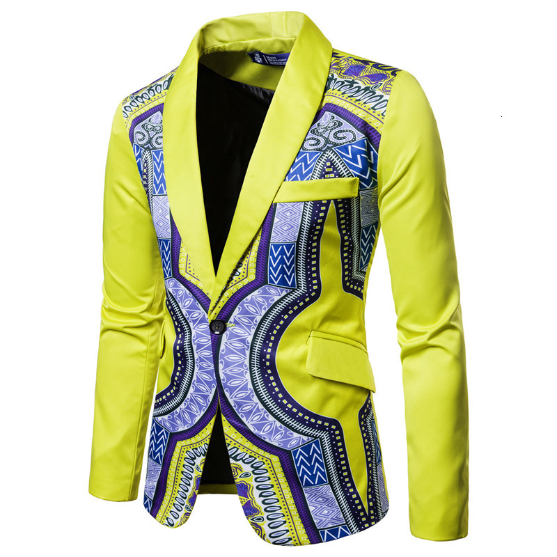 

2021 New Luxury Print Men's Blazer Autumn Spring Fashion Brand Loose Long Suit Apuk, 1818 a