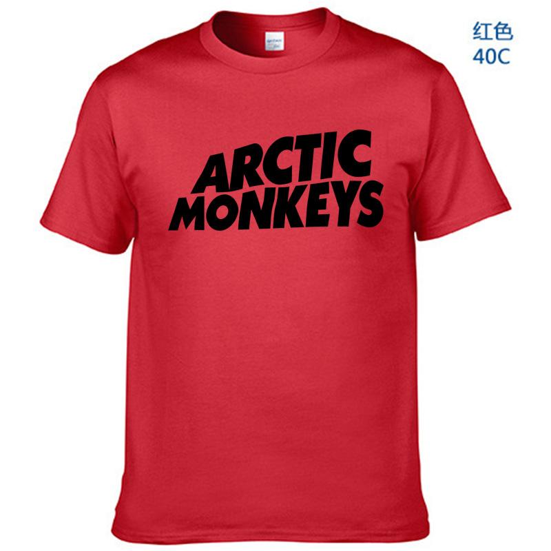 

Men's T-Shirts Arctic Monkeys Cotton Tee Shirt Men Band Mens Tshirt Summer Harajuku Hip Hop Basic T-shirt Printed T ShirtArctic Cot, Black