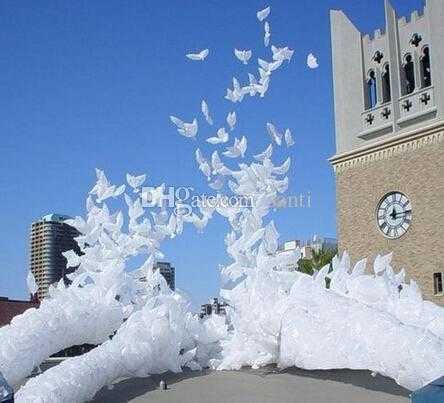 Wedding helium inflatable biodegradable white  Balloons for wedding decoration doves shaped bio balloons
