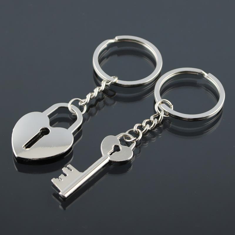 

Keychains Locks Couples Keyrings Creative Gifts Free Taobao Wholesale Custom Logo