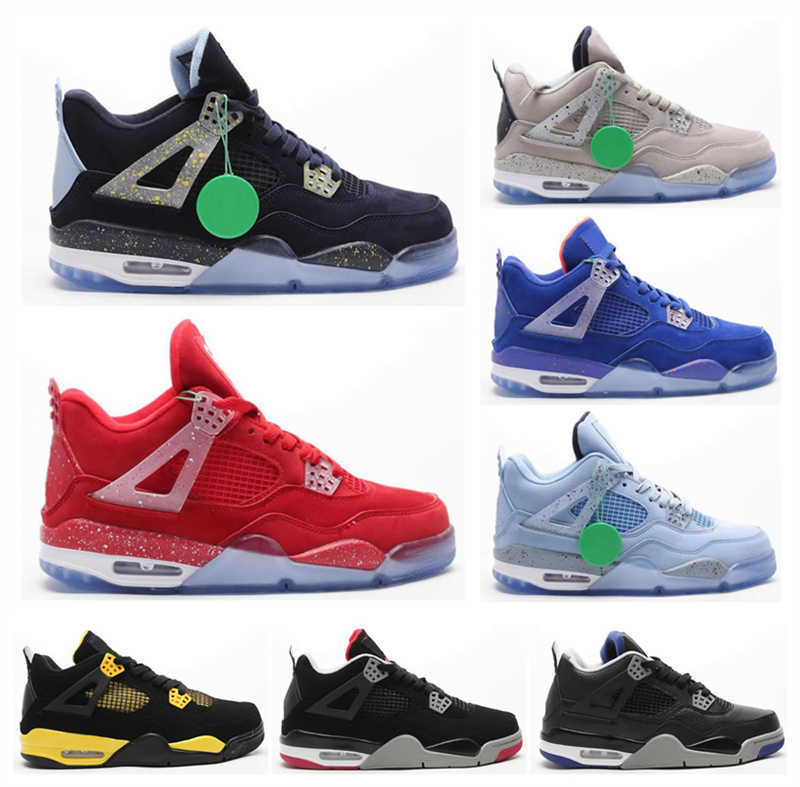

4 Silt Red Black Cat Florida Gators PE Georgetown Hoyas Mens Basketball Shoes Men 4s Bred Trainer Sneakers Size 4
