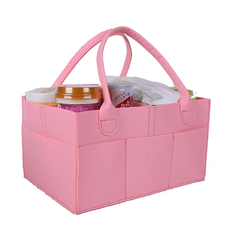 

Felt Diaper Box Creative Felt Cosmetic Storage Bag, Yellow