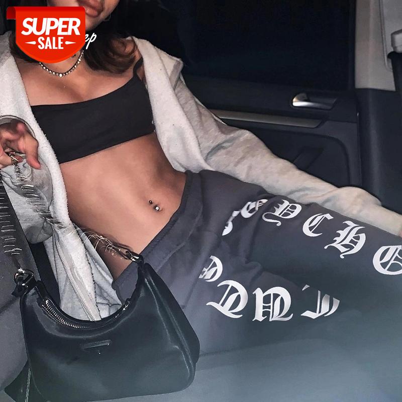 

Weekeep Letter Print Casual Baggy Harem Pants Women Elastic High Waist Fitness Sweatpants Streetwear 2021 Harajuku Capris Summer #Lc5U, Black;white