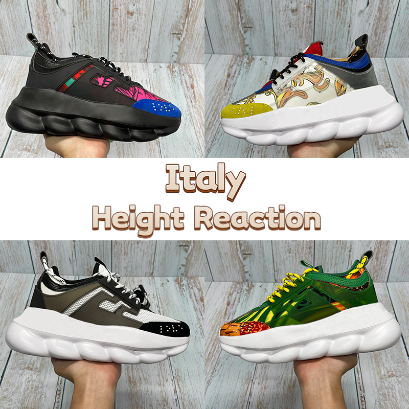 

Italy Fashion Casual Shoes Reflective Height Sneakers Plaid Multi-color Rubber Suede Beige Grey Dark Green Yellow Men Designer Shoe US 5.5-11, Bubble wrap packaging