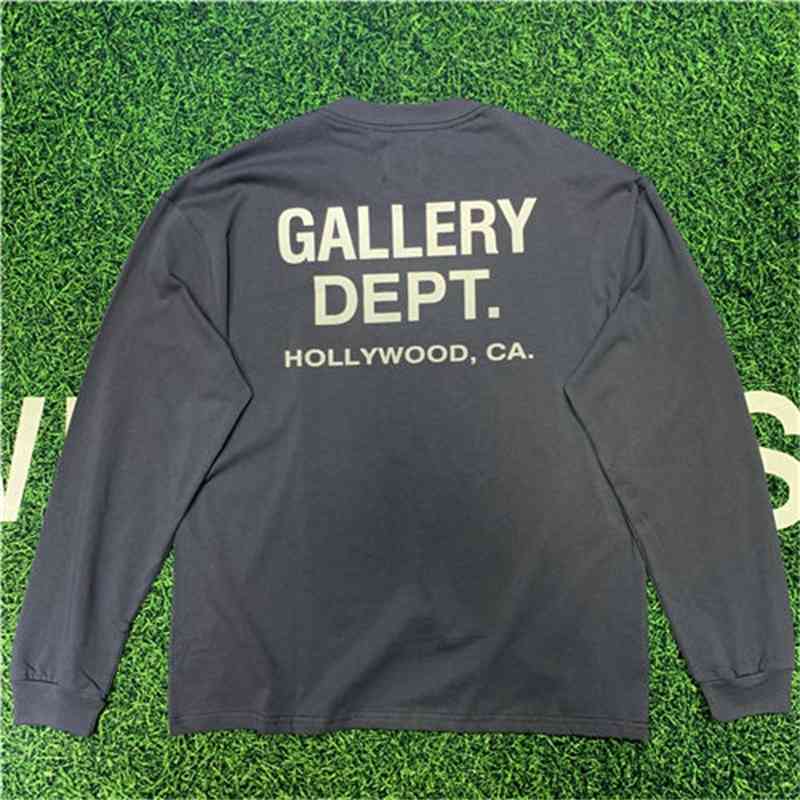 

High Quality Tested gallerydept fashion casual men' loose and versatile round neck autumn and winter bottomed long sleeve couple' sweater T-shirt YUE, Gray