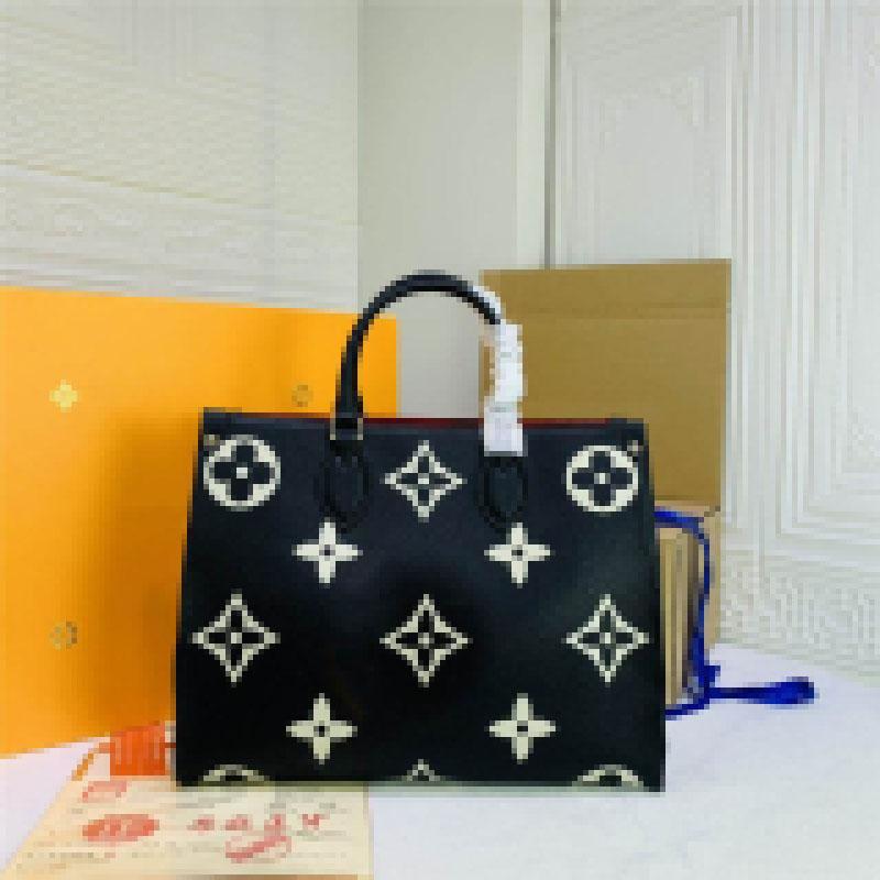 

Onthego MM Tote Bag M45495 Empreinte Black hand bag Size:34x26x13