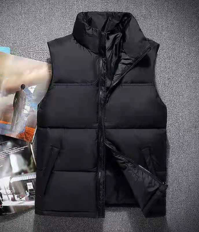 

Mens vest sleeveless waistcoat men designs Down cotton jacket vests Keep warm Autumn Winter Casual Coats thicken outdoor coat essential cold jackets