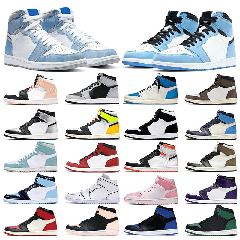 

men Basketball running Shoes 1 1s University Blue Hyper Royal Dark Mocha Shadow 2.0 Obsidian Twist UNC Light Smoke Grey Womens sneakers Sports Trainers 5.5-13, 8 twist