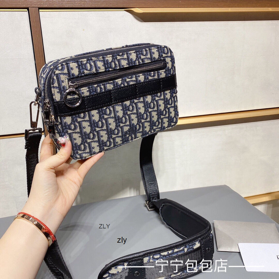 

New Embroidery Knitting Jacquard Camera Bag Single Shoulder Messenger Leisure Postman Zly Women's Presbyopia Canvas Zly Bags Handbag Wo