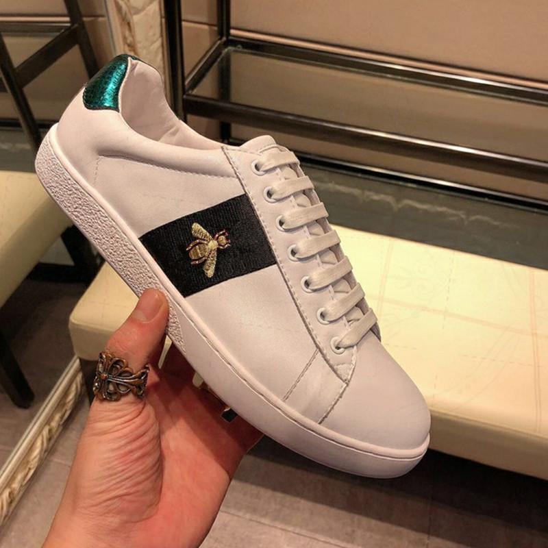 

40% Discount ace Top quality hot sales designer shoes snake lace-up low shoes casual shoes young men women breathe mix order size 35-47, Black