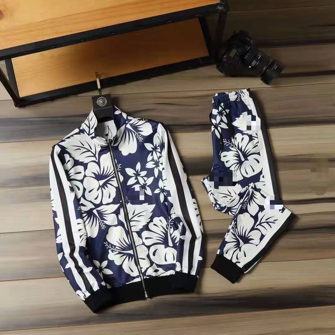 

2020christmas Floral pints men women tracksuit Sweatshirt Suits men track sweat suit coats man jackets coat hoodie sweatshirt Sportswear NEW, Gray