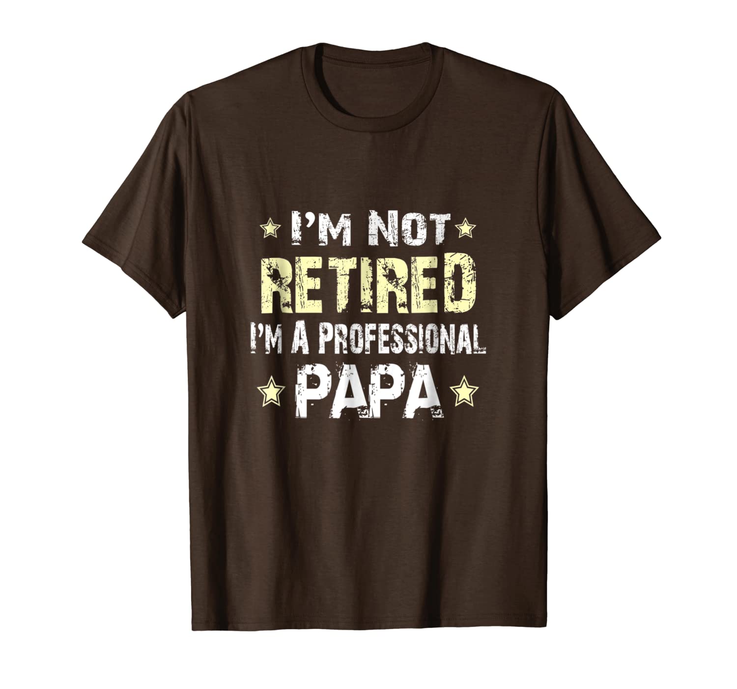 

i'm not retired i'm a professional papa funny shirt, White;black