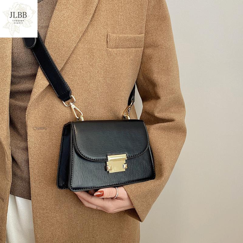

Casual Small Flap Hand Bags Women 2021 Pu Leather Designer Shoulder Bag High Quality Crossbody Bags for Women Fashion Handbags, Black