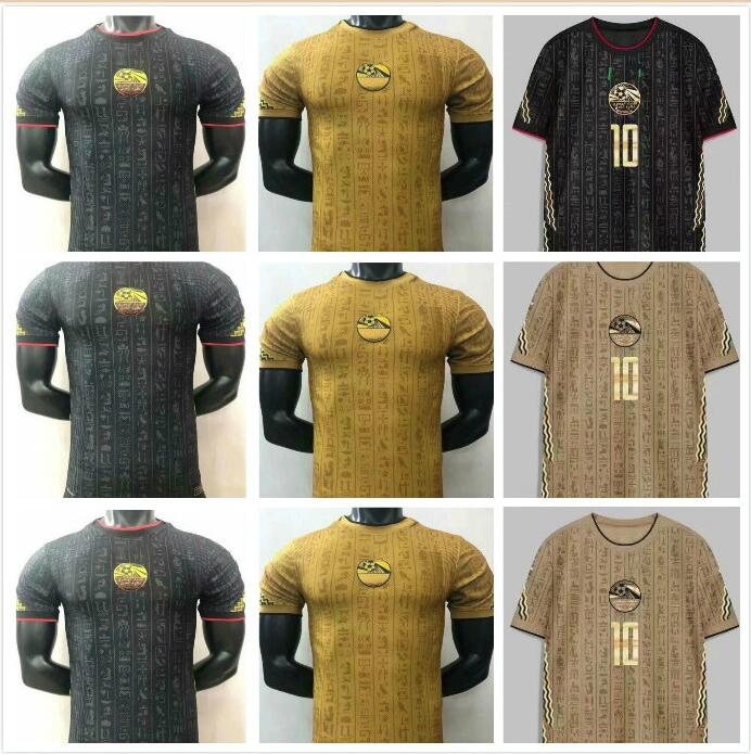 

Player Version Egypt 2021 2022 soccer jersey M. SALAH Yellow black training suit 21 22 KAHRABA A. HEGAZI RAMADAN ELNENY uniform jerseys 0068