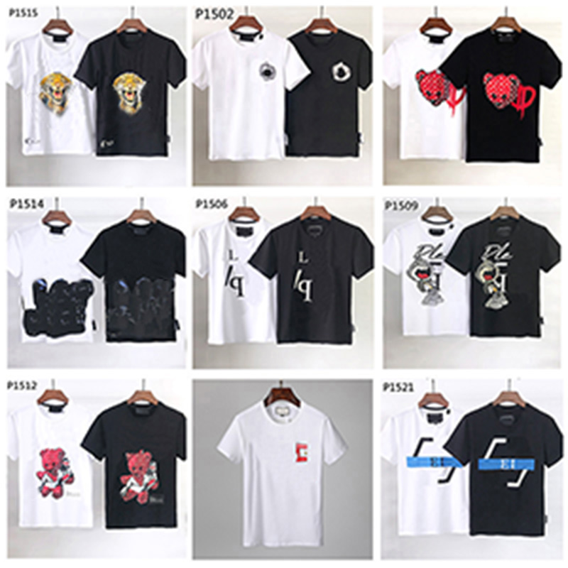 

2021 Men's T-shirt shirts extravagant solid color luxury high-quality embroidery and top fashion clothing boys antique casual White Tee cotton blouse size:M-XXXL, Luxury t-shirt 9