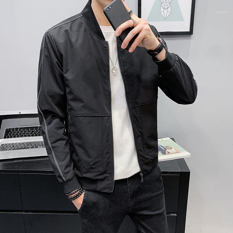 

Spring Nylon Thin Jacket Coat Of Men's Outerwear Casual Bomber Clothes Windbreaker 5000 Pieces Jackets, Black