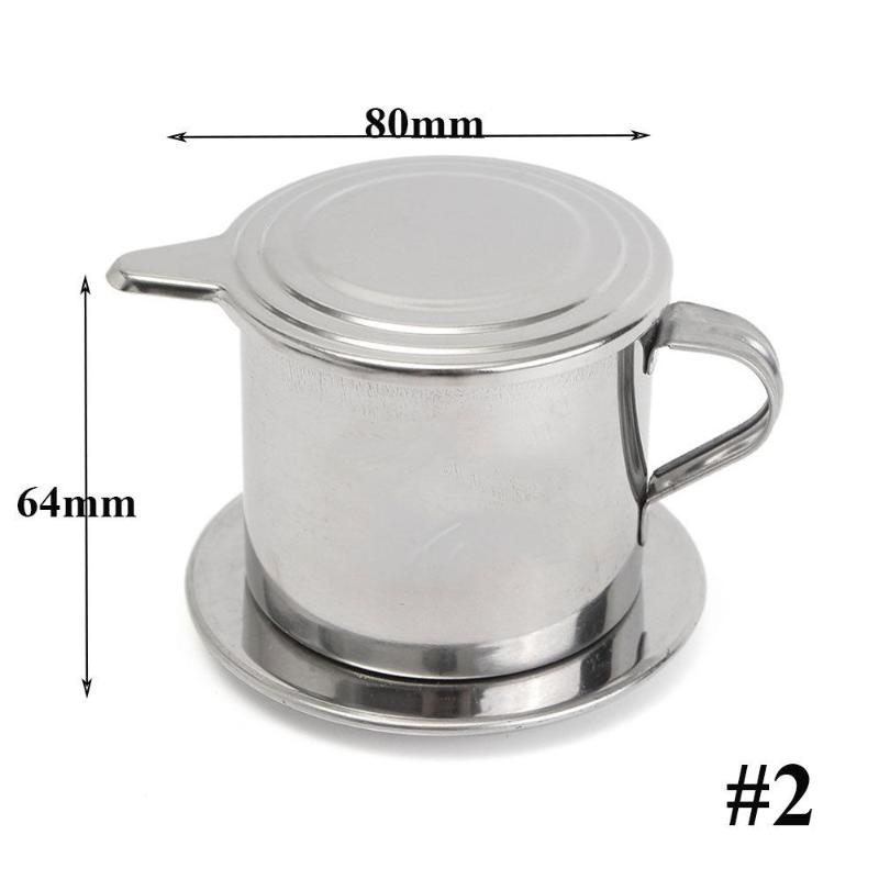 

Coffee Pots Stainless Steel Vietnam Vietnamese Phin Filter Cup Drip Maker Infuser Lot