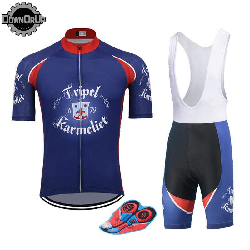 

Racing Sets Belgiu Beer Man Cycling Jersey 2021 Blue Short Sleeve Pro Team Bicycle Clothing Set 9D Gel Breathable Pad MTB, Men