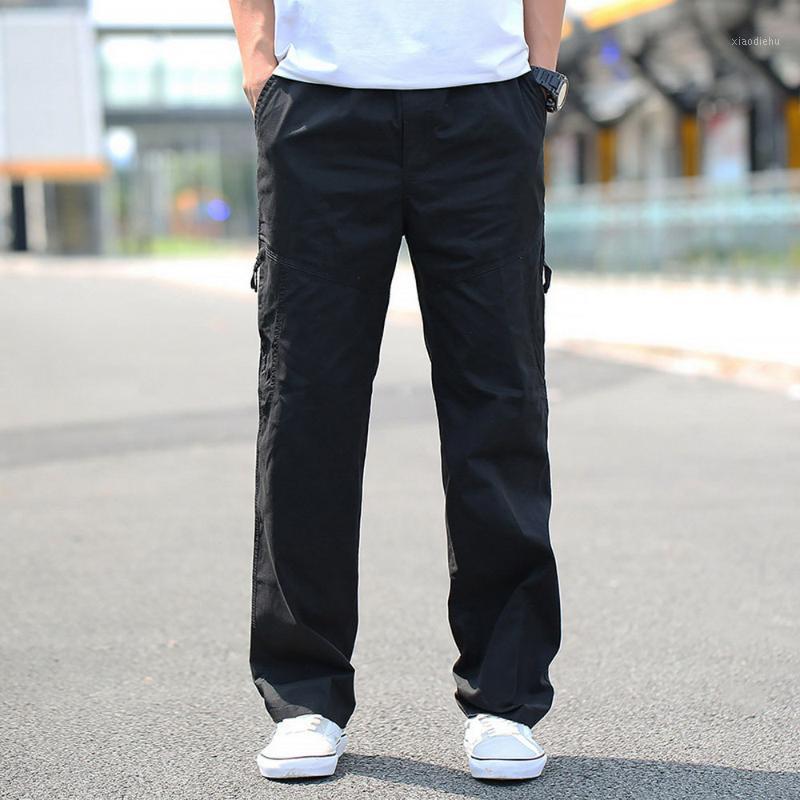 

Men's Pants Harem Plus Size 6XL Cargo Loose Wide Leg Military Tactical Trousers Male High Quality Casual Streetwear, Black