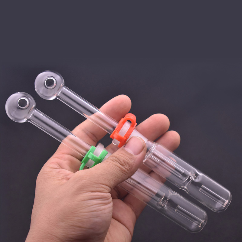 

new design Glass oil burner pipes with filter perc Dab Straw Oil Rigs hand Smoking Pipe with 14mm male glass oil burner pipe and clip