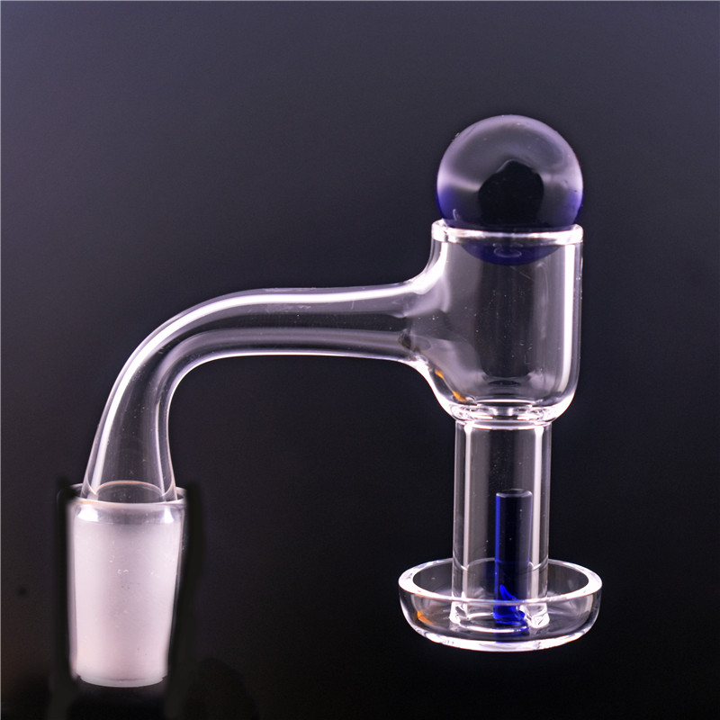 

10mm 14mm 18mm male female Set Terp Vacuum Quartz Banger & 20mm glass ball Carb Cap Terp Slurper Banger Domeless Nail For Glass Bongs
