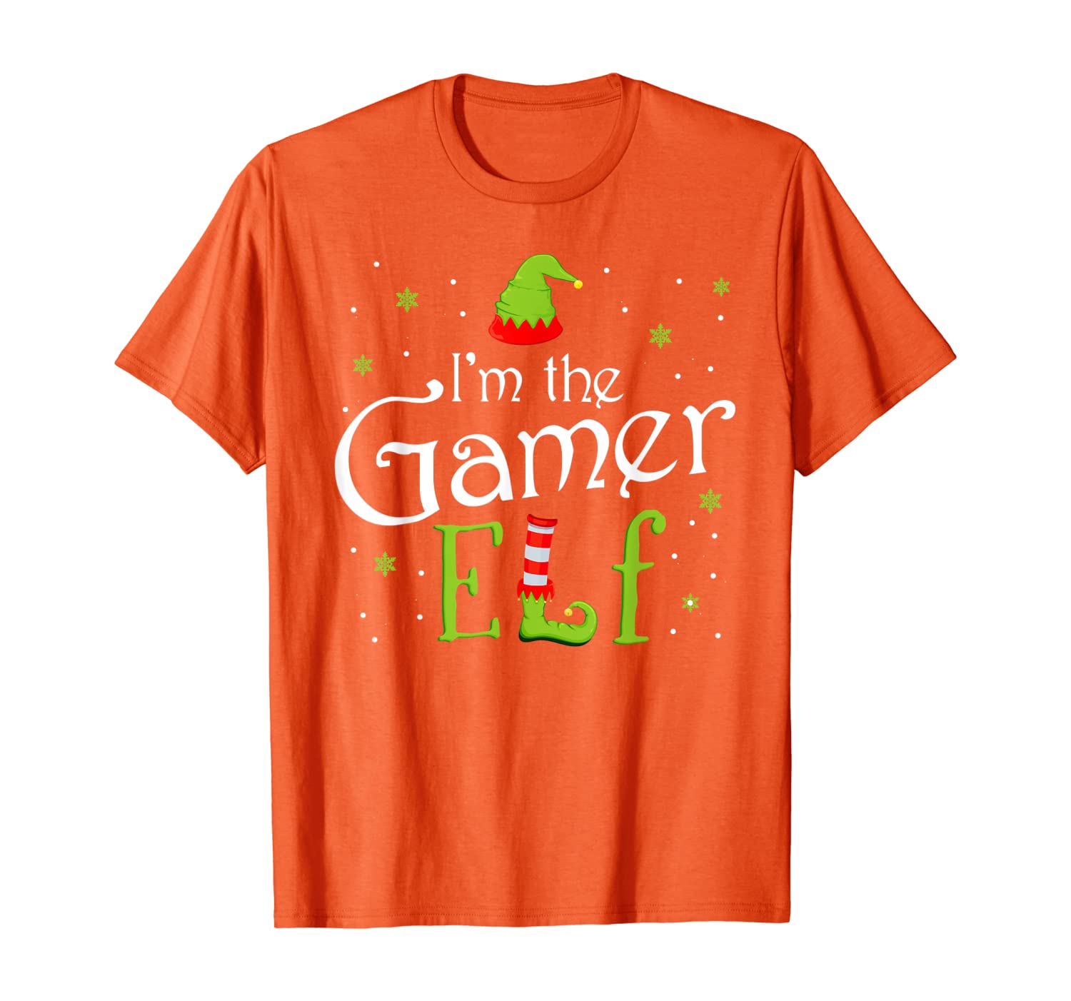 

I'm The Gamer Elf Funny Group Matching Family Xmas Gift T-Shirt, White;black