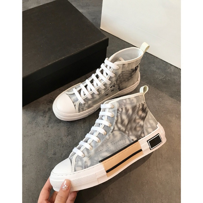 

Men B23 Oblique Sneakers shoe Women High Runner Trainers Top Quality Genuine Leather Low-top lace-up Shoes With Box size 35-45, 02