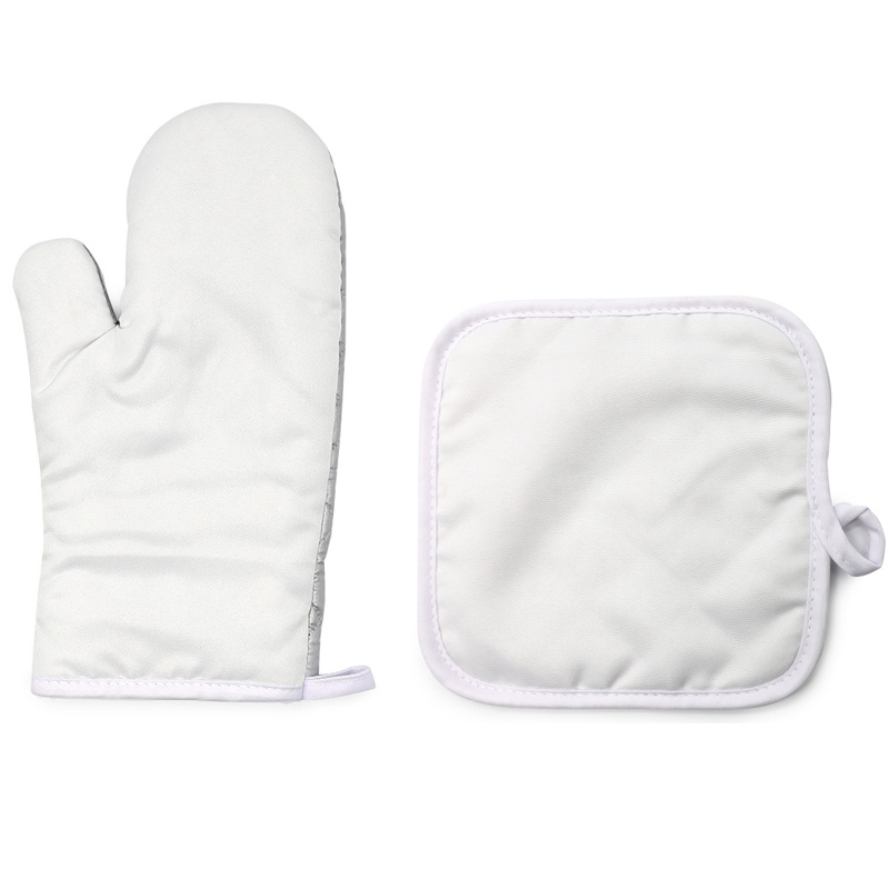 

Sublimation DIY White Blank Canvas Bakeware Oven Mitts Pot Holder for Kitchen Cooking Baking