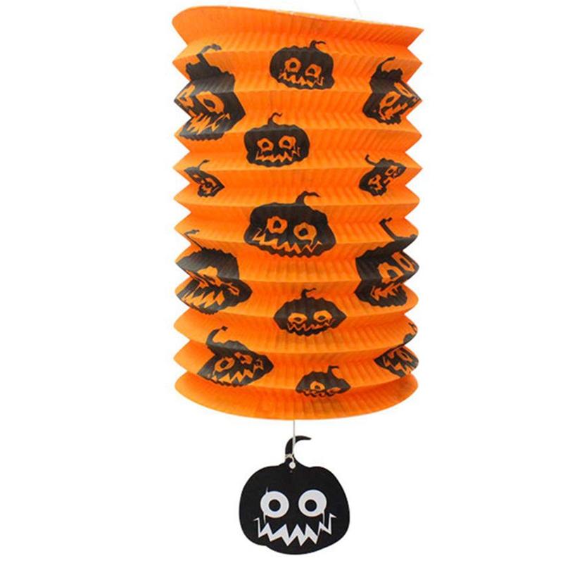 

Party Decoration Pumpkin Shape Foldable Orange Lantern, Used For Halloween Or As Lantern