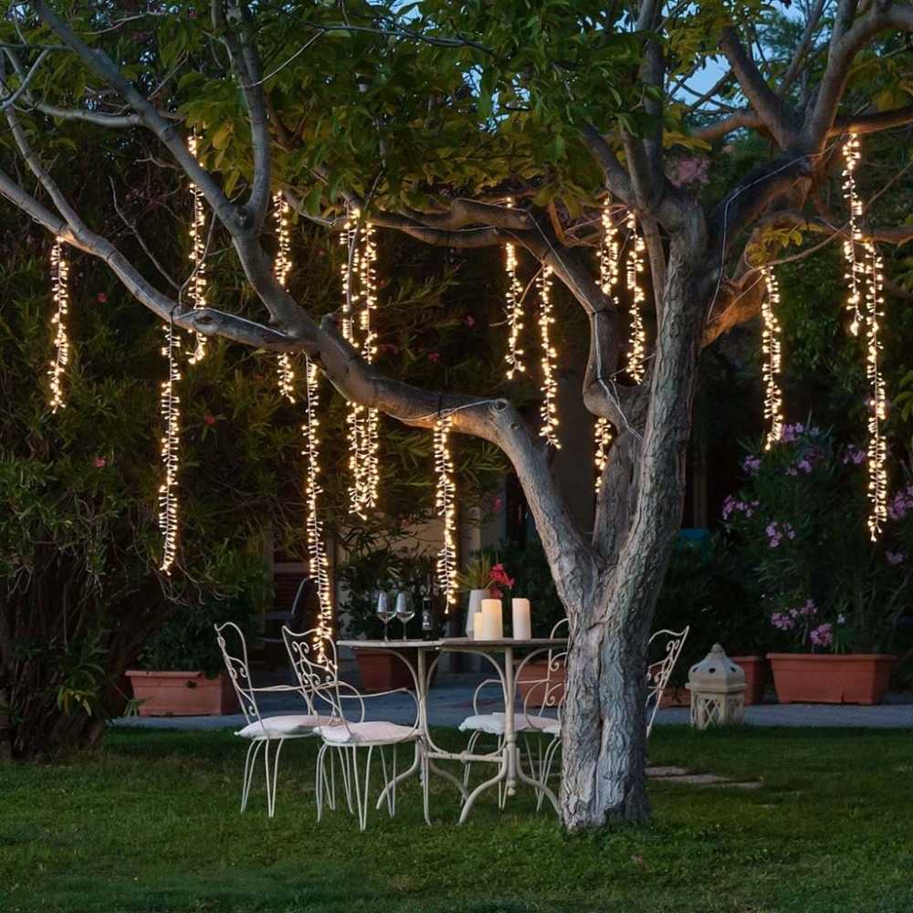 

Connectable LED Wedding String Lights Chirstmas Fairy Lights Garland Led Outdoor For Tree GardenParty Street Decoration Y0720