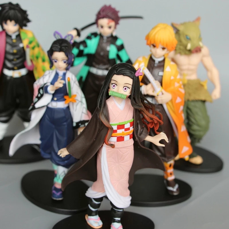 

Anime Demon Slayer Action & Toy Figures Kimetsu No Yaiba Action Figure Kamado Tanjirou Nezuko PVC Model Toys Gift Zenitsu Figurine Inosuke 6 styles, Customize