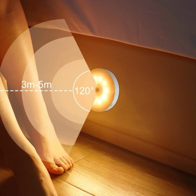 

Night Lights Sensor Light Led With Usb Charging Lamp For Bedroom Kitchen Bathroom Cupboard Body Induction Smart