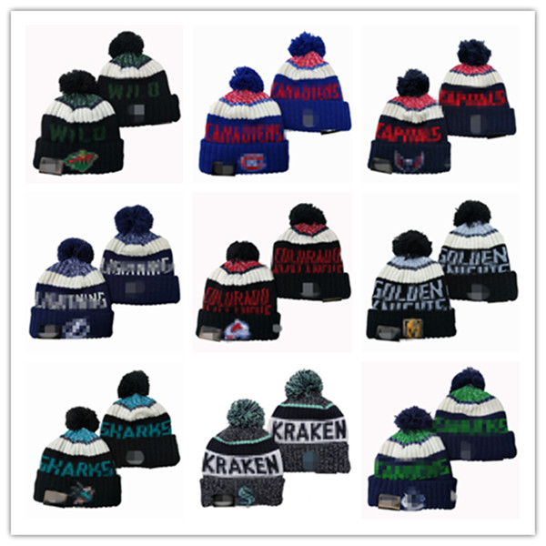 

New Beanies Maple Leafs Hockey 2021 Hot Knit Pom Hats Baseball Football Basketball Sport Beanie Mix Match Order All Caps