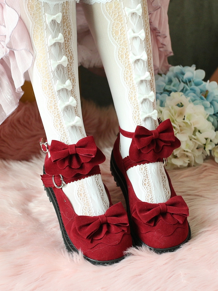 

Japanese Style Lolita Women School Uniform Girl Shoes Mary Janes Cosplay Kawaii Anime Low Heels Drak