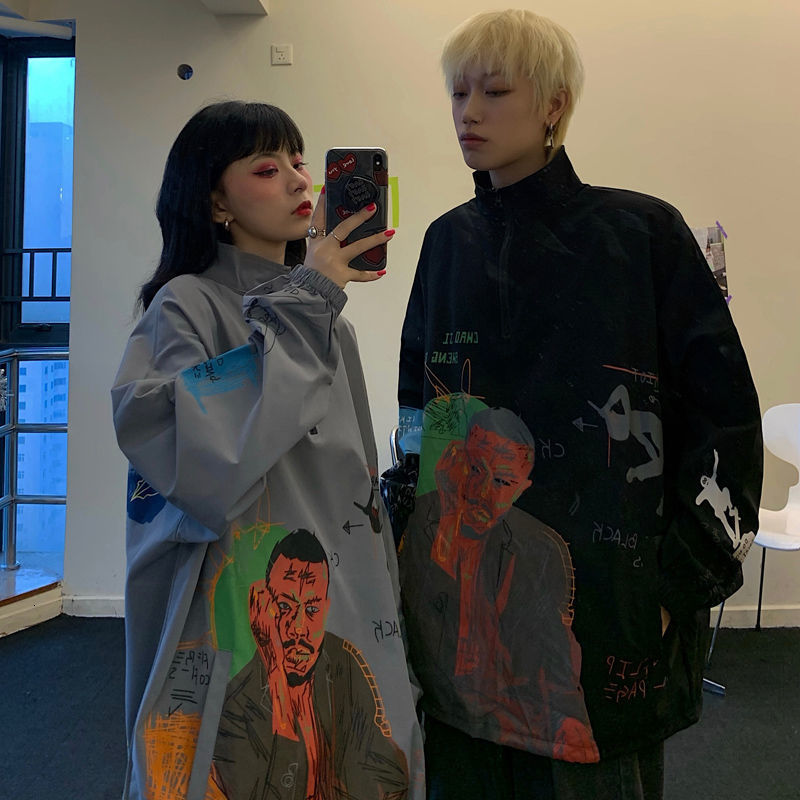 

2021 New Preto Hoodie Homem Japons Streetwear Harajuku Hip Hop Rua Gola Alta Moletom Outono Anime Dos Desenhos Animados Hoodies 5u07