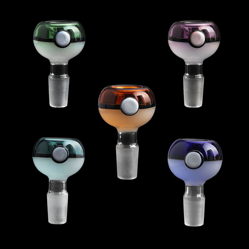 

Newset Style Glass Bowls 14mm 18mm Male 5 Colors Funnel Bong Bowls For Smoking Glass Water Bongs Dab Rigs