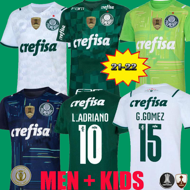 

2021 2022 camisas Palmeiras CF soccer jersey G.GOMEZ G.VERON L.ADRIANO RAMIRES DUDU 20 21 Libertadores finals MEN KIT football shirt, Goalkeeper blue