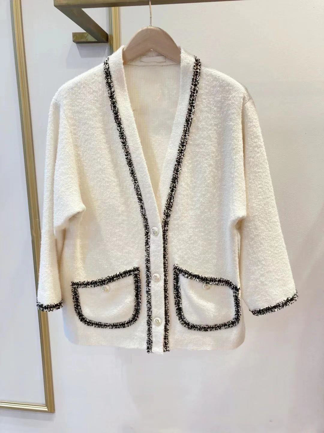 

women's sweaters bore female cardigan knitted collar v, woman's jacket loosed breasted spring heart knit autumn with pockets 2r9e, White;black