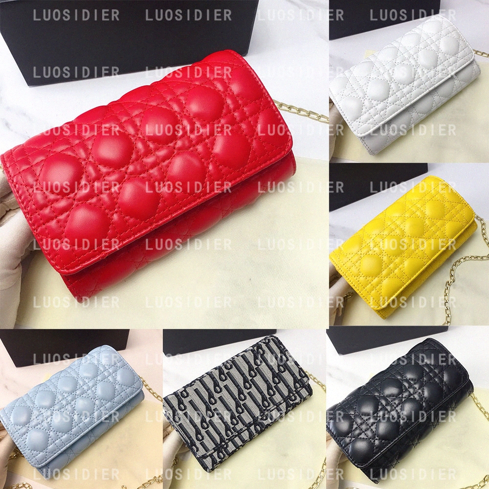

High-quality Fashion Unisex CD Bag Trend of Saddle Style Card Holder Simple Classic Wallet Presbyopia Full Printed Coin Purse dust bag [with box] 38DH#