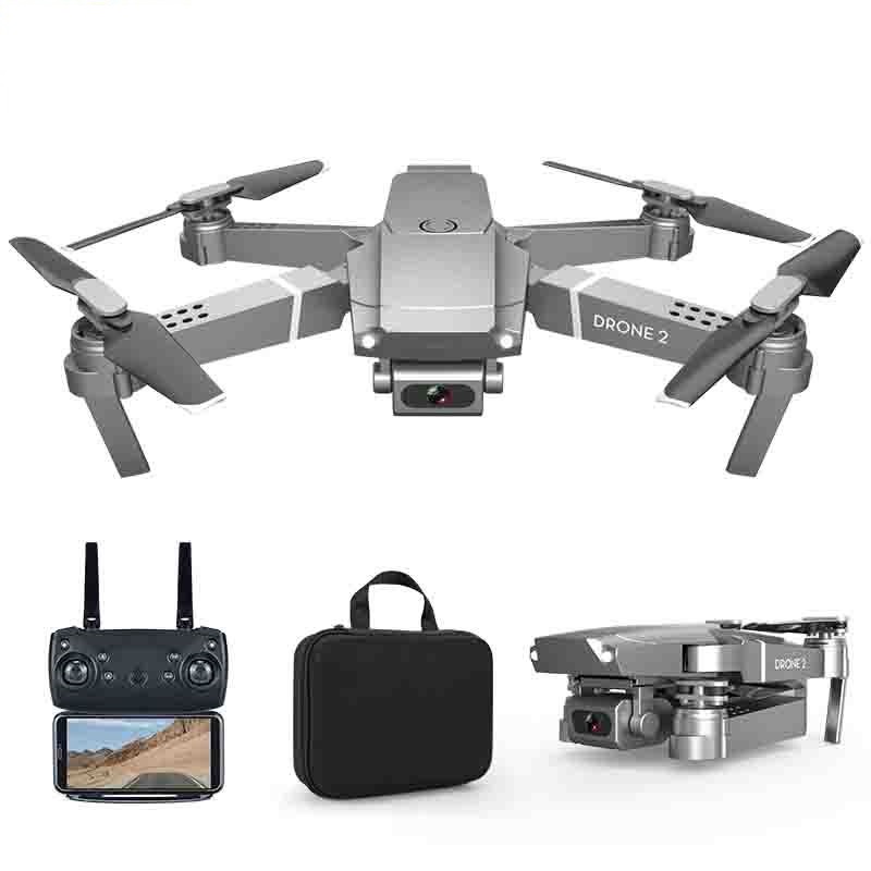 

E68 Drone HD Wide Angle 4K WIFI 1080P FPV Video Live Recording Quadcopter Height To Maintain Drone Camera VS E58, Black