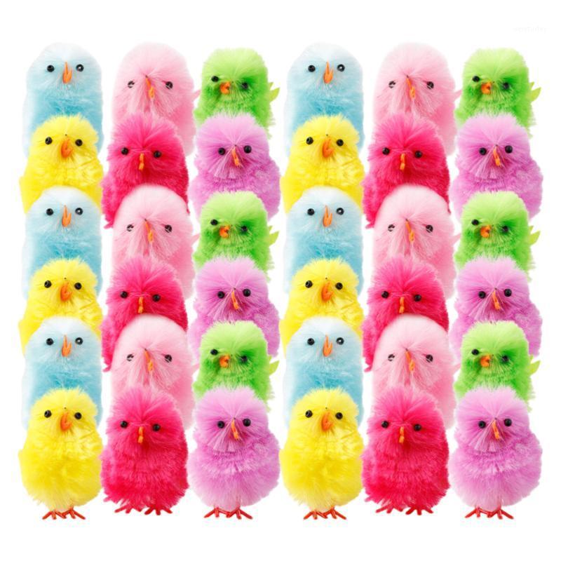 

Party Decoration 36Pcs Simulation Chicken Decor Mini Cartoon Chick Easter (Colorful)